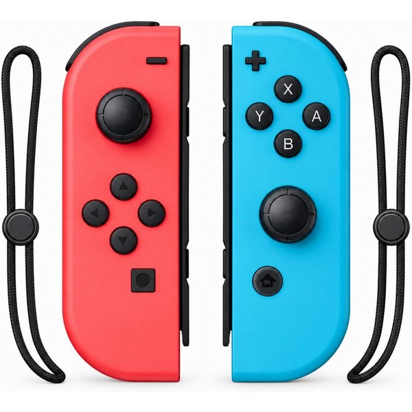Blossom Switch Controller kabellos 2er Set, Joy-Con kompatibel 6-Achsen-Sensor Controller (Linker und rechter Controller mit Vibration, Handschlaufen Ruhemodus)