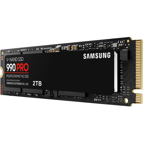Samsung 990 PRO NVMe™ M.2 interne SSD (2 TB) 7450 MB/S Lesegeschwindigkeit, 6900 MB/S Schreibgeschwindigkeit