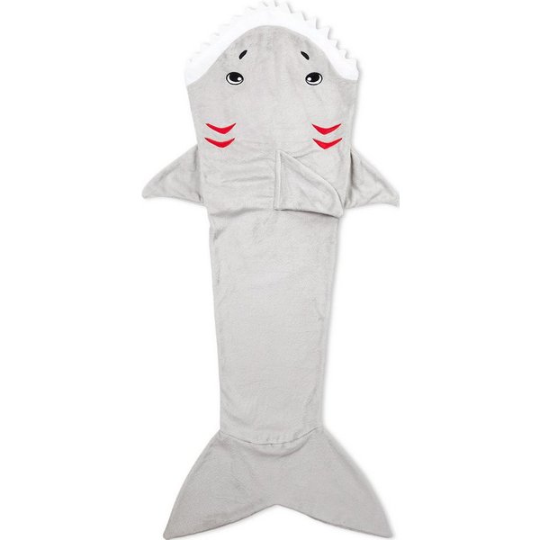 Corimori Deckenschlafsack Haifisch Flauschige Kuschel-Decke Couch-Schlafsack (Packung, Geschenk), Hai-Kuscheldecke, Geschenk, Erwachsene, Herren, Einheitsgröße