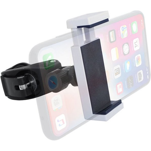 keepdrum Smartphone-Halterung keepdrum variable Smartphone Halterung Weiß, (bis 3,5 Zoll, anchraubbar, Einfache Montage durch Schnellspanner)