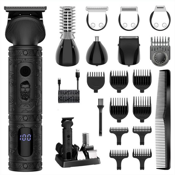 HATTEKER Bartschneider RFC-5618, Haarschneider, Multifunktionaler Trimmer 6in1