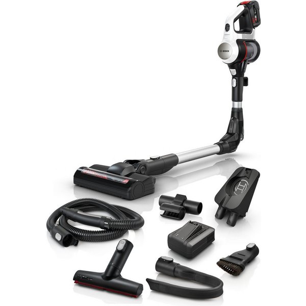 BOSCH Akku-Bodenstaubsauger Unlimited 7 BSS715CARP/BSS715FRSH, 5.0 Ah Akku, Knickrohr, beutellos, 10 Jahre Motorgarantie, Schnellladegerät, Made in Germany