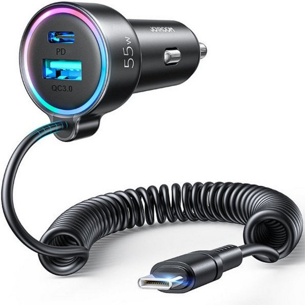 JOYROOM 55W Auto-Schnellladegerät 3in1 Smartphone-Ladegerät