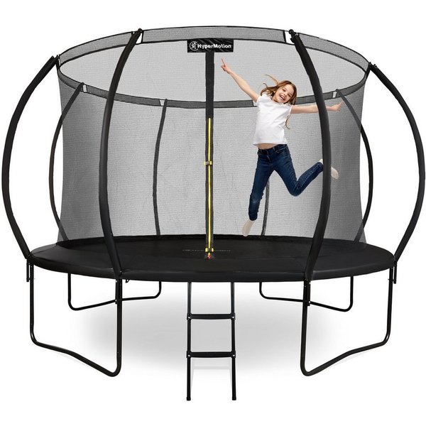 HyperMotion Gartentrampolin Gartentrampolin mit Leiter und Innennetz, Ø 366 cm