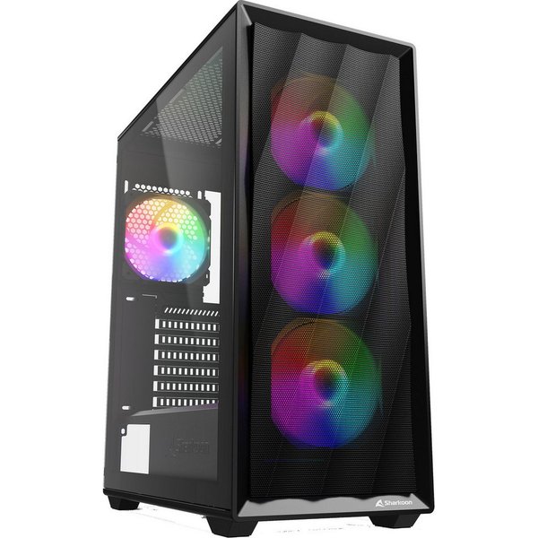 Sharkoon PC-Gehäuse Sharkoon VK4 Rainbow, Tower-Gehäuse, (Tempered