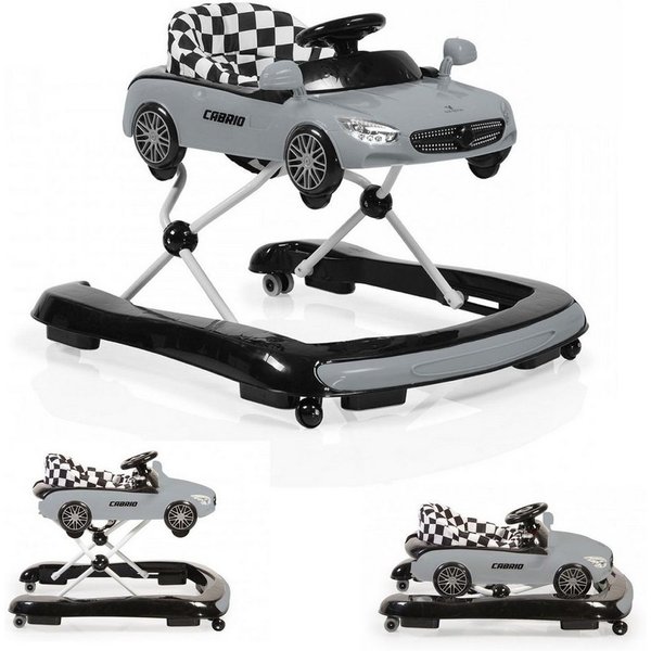 Cangaroo Lauflernhilfe Cabrio 2 in 1, Licht, Silikon, Auto-Design, Armaturenbrett, Silikon-Stopper