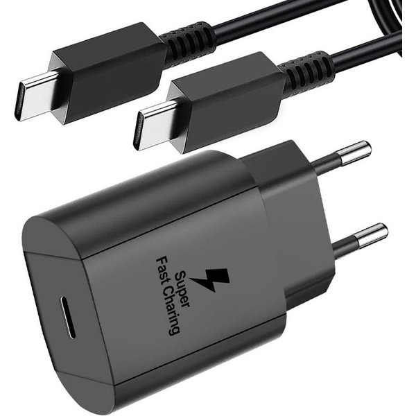 Vivitar 25W USB-C mit 2 Meter Kabel, universell kompatibles ultraschnelles Schnelllade-Gerät (5000 mA, 96% in 60 Minuten mit Überstrom-, Überhitzungs-, Kurzschl
