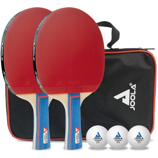 Joola Tischtennisschläger Set "Duo" (6-tlg., mit 2 Schlägern, 3 Bällen und Aufbewahrungstasche)