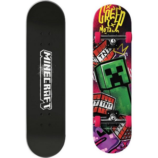 Minecraft Skateboard 79 x 20 x 10 cm mit PU Rollen 92A ABEC 11 Lager