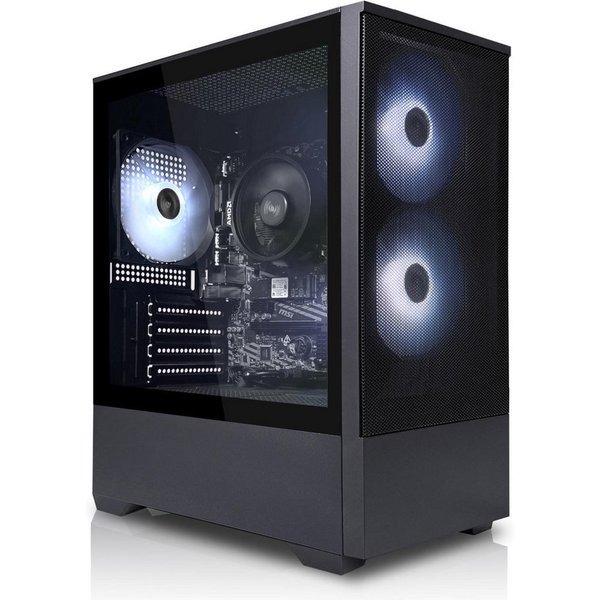 SYSTEMTREFF AMD Ryzen 5 PRO 5655G mit Radeon RX Vega 7 PC (AMD 5655G 5655G, RX Vega 7, 16 GB RAM, 500 GB SSD, Luftkühlung)