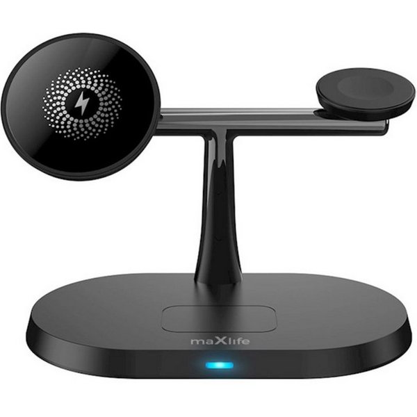 MaXlife MXWC-03 Wireless Charger (2000 mA, Einzelgerät, Einzelgerät, 3-in-1 MagSafe-Ladegerät kompatibel mit iPhone, AirPods & Apple Watch)