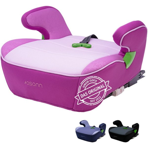Osann Kindersitzerhöhung Junior Isofix Gurtfix, Sitzerhöhung Kinder mit Isofix, ab: 7 Jahren, bis: 12 Jahre, ab: 126 cm, bis: 150 cm, Kindersitzerhöhung mit Iso