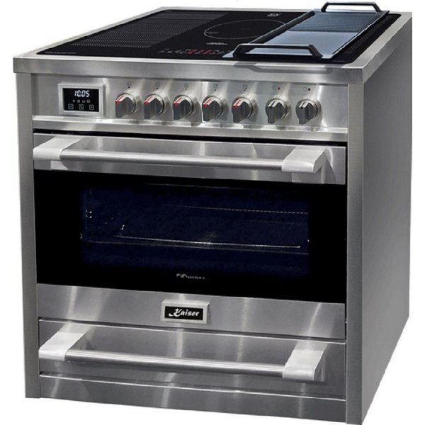 Kaiser Küchengeräte Induktions-Standherd XXL Elektro Standherd 90 cm Induktionskochfeld 115L Selbstreinigung HC 93691 IR, XXL Elektro Standherd 90 cm Induktions