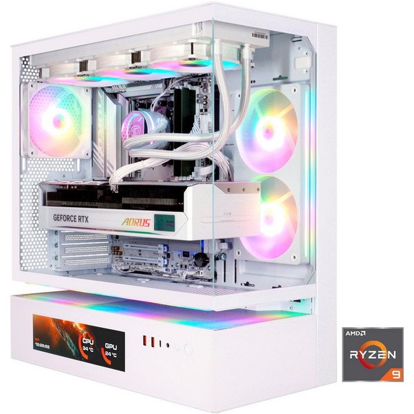 Cougar CFV235 Vision Gaming-PC (AMD Ryzen 9 9950X3D2, RTX 5090, 64 GB RAM, 2000 GB SSD, Wasserkühlung, Windows 11, DDR5 RAM, Wasserkühlung)