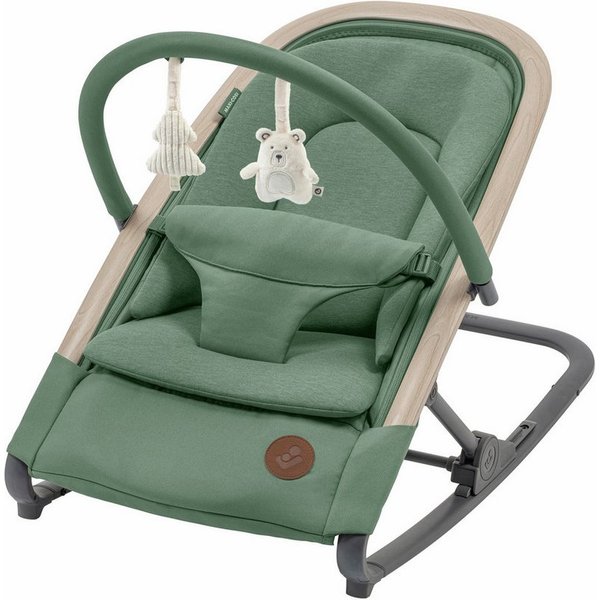 Maxi-Cosi Babywippe MC KORI BEYOND GREEN ECO, Super bequemes Kissen für Neugeborene 2-in-1-Wippe Mit einer Hand…