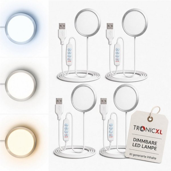 TronicXL 3D-Drucker 4 DIMMBAR LED Kit passend für Bambulab 3D Drucker Zubehör LAMP KIT001
