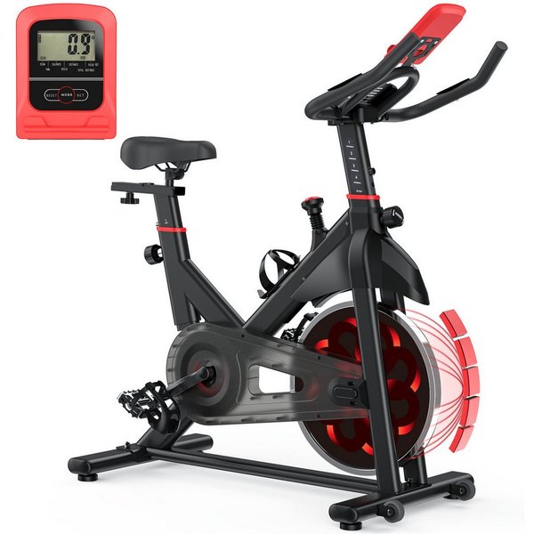 Gywowken Heimtrainer Fahrrad - Fitness Fahrrad für Zuhause Fitness - Bikes Indoor (Widerstand Einstellbar - Belastbarkeit 150 kg Fitnessbike Zuhause), mit Verbe