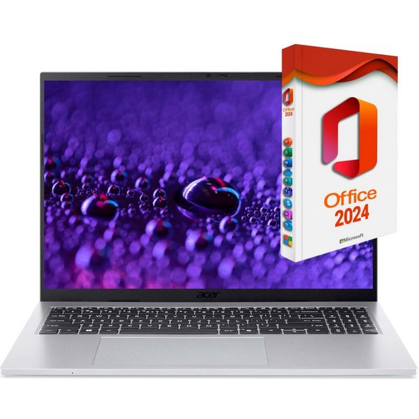 Acer Aspire Go 15 - Ryzen 7 Business-Notebook (AMD AMD Ryzen 7 5825U, AMD Graphics, 8 GB, 256 GB SSD, Windows 11 Pro und Microsoft Office 2024 Professional (Dau
