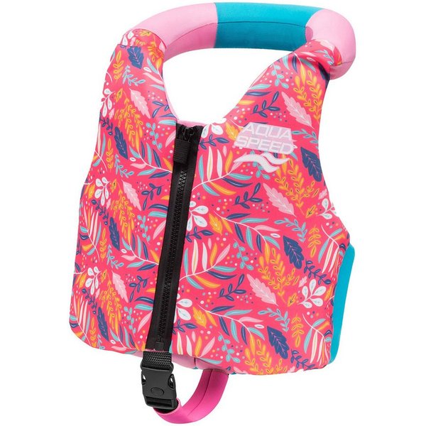 Aqua Speed Auftriebskörper Flytekraft Kinder Schwimmlernweste 15-19 kg Tropical Bloom (Bietet stabilen Auftrieb & hilft Kindern, Vertrauen im Wasser zu gewinnen