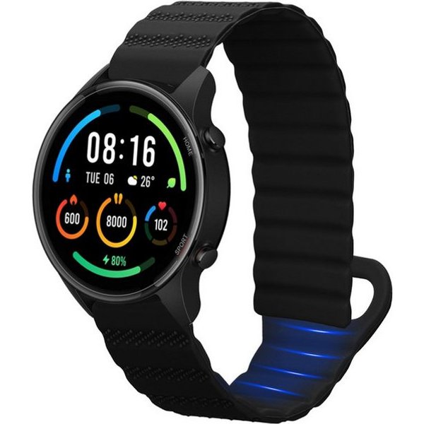 kwmobile Ersatzarmband für Xiaomi Mi Watch Color Sport / S1 Active Armband Smartwatch, 1-tlg., Fitnesstracker Silikon Band mit Magnetverschluss