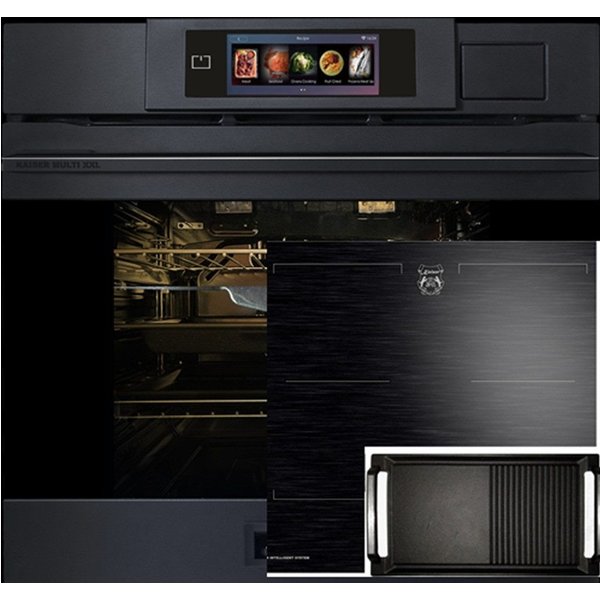Kaiser Küchengeräte Backofen-Set Herd Set Autark Einbaubackofen XXL Multi 37,Multifunktions-Elektro-Dampfbackofen mit Dampfreinigung, 60 cm+Induktionskochfeld 6