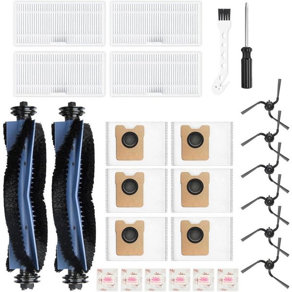 FELIXLEO Staubsaugerdüsen-Set Zubehör für Eufy C10 Saugroboter: Hauptbürste, Filter, Seitenbürsten, (1-tlg)