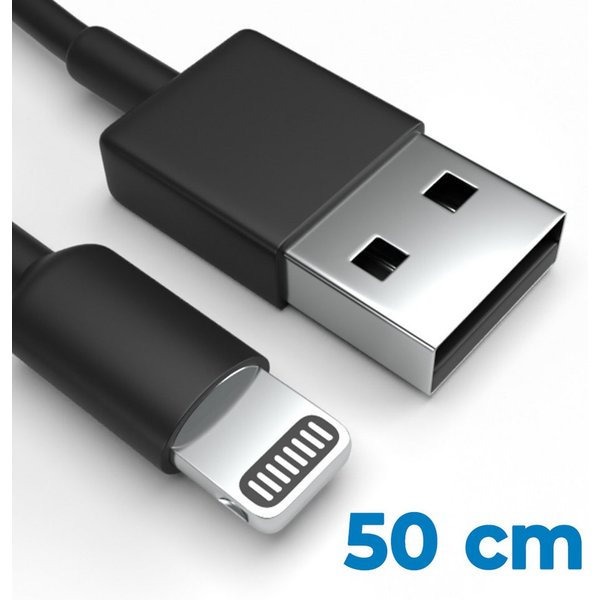Justcom Apple iPhone 14 USB-Kabel, Lightning, USB-A (50 cm), Schnellladekabel, Datenkabel, Handy, Tablet