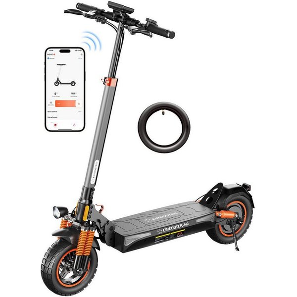 Circooter E-Scooter Offroad Elektroroller mit Straßenzulassung(ABE),10 Zoll Klappbar,70 km, (1 tlg), Rahmen aus Aluminiumlegierung, Tragfähigkeit 150 kg