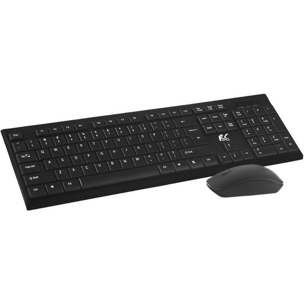NanoRS RS580 QWERTY ergonomische Tastatur (Kabelloses Tastatur- und Maus-Set QWERTY)