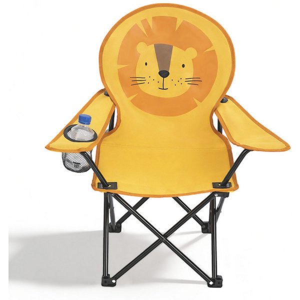 SUNULA Campingstuhl Kinder Klappstuhl Gartenstuhl Camping Kinderklappstuhl Anglerstuhl (1 St), Kinder-Anglersessel, wählbar als Bär, Elefant, Frosch oder Löwe