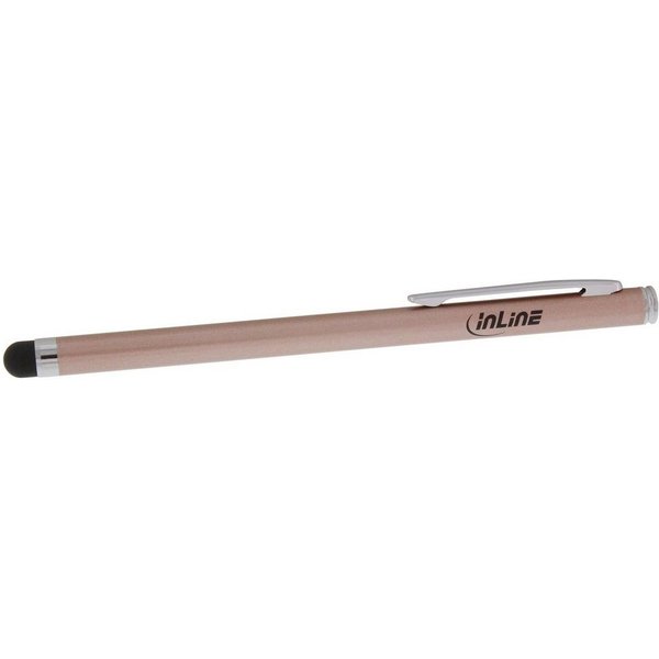 Inline Eingabestift InLine® Stylus, Stift für Touchscreens von Smartphone und Tablet, rose