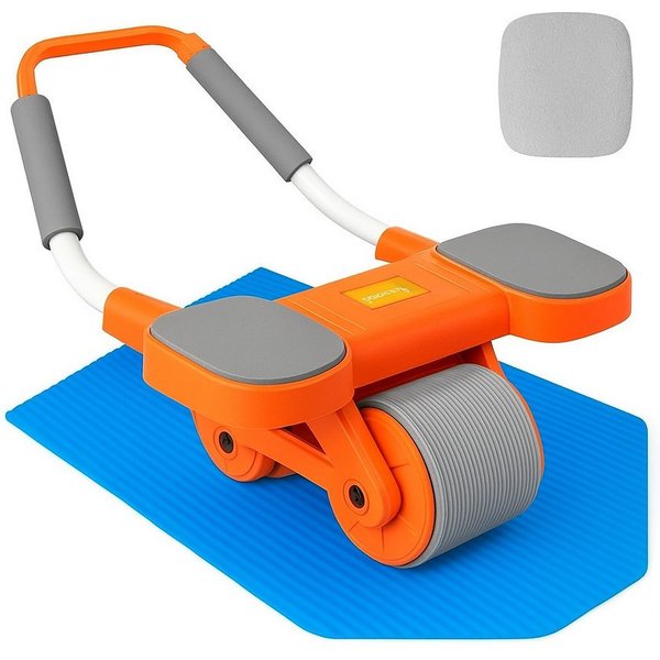 RAIKOU Bauchtrainer Mit Kniematte, Fitnessband & Unterarmtrainer (3-St., 29 x 26 x 17 cm), Rückentrainer Fitnesstraining