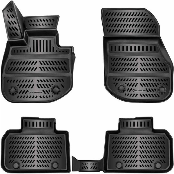 ELMASLINE Auto-Fußmatten für BMW X1 2022- 2026 [U11] - 3D Gummimatten - Geruchlos, für BMW X1 - Extra hoher Rand für mehr Schutz, Für BMW X1 2022-2025, Passt ni