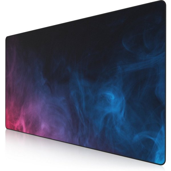 Titanwolf Gaming Mauspad XXXL Speed Mousepad 1200 x 600 x 3 mm, große Tischunterlage (1-St), rutschfest, abwaschbar, Geschwindigkeit & Präzision, Farbiger Rauch
