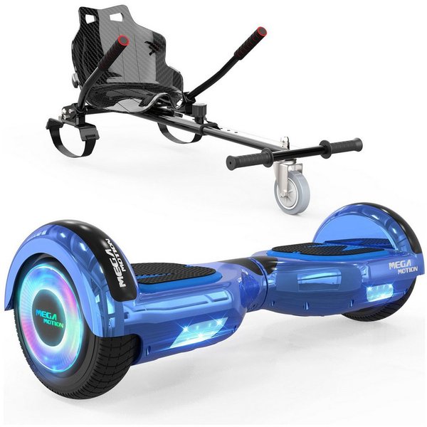 HITWAY Balance Scooter 6.5 Zoll Hoverboards Hoverkart Mit Sitz und Bluetooth und LED-Blitz, 15 km/h, mit einem Go-Kart können Sie mehr Spaß haben.