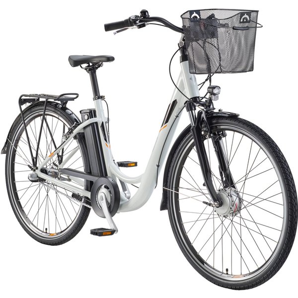 Telefunken E-Bike Cityrad Multitalent RC830, 3 Gang Shimano Nexus Schaltwerk, Frontmotor, 531,3 Wh, Pedelec, Elektrofahrrad für Damen u. Herren