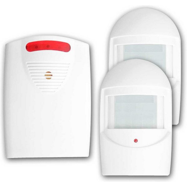 Orno Bewegungsmelder Ladenglocke/Durchgangsmelder IP44, 2x PIR-Sensor