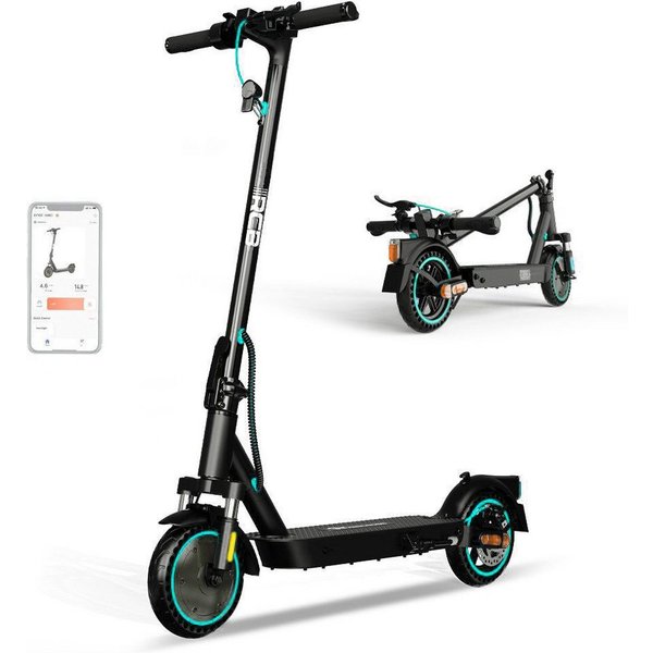 RCB E-Scooter 8.5 Zoll Elektroroller 400W Motor bis zu 30km mit Straßenzulassung, 20.00 km/h, APP-Funktion,Federungssystem, 15 kg Nettogewicht, faltbar