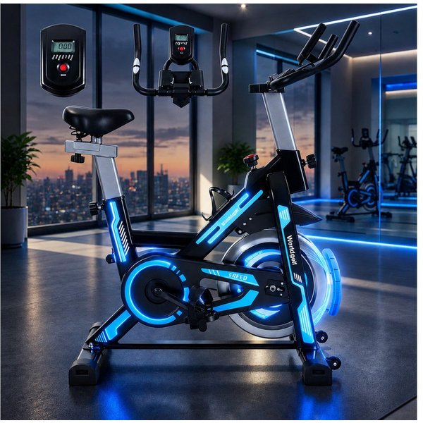 Nettlife Heimtrainer Fahhrad 3in1 150kg Magnetwiderstand leise LCD-Fitnessrad, Widerstandsverstellung Tablet-Halter&Einstellbarem Sitz Heimtrainer