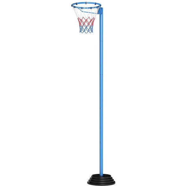 COSTWAY Basketballständer, Mit höhenverstellbarem Pfosten von 105-255 cm