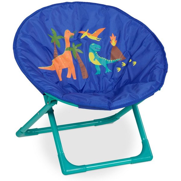 relaxdays Campingstuhl Faltbarer Moonchair für Kinder (1 St), Dino