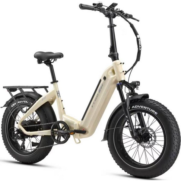 TTGO E-Bike Klapprad 20 Zoll, 70Nm, 140km, Drehmomentsensor, Lockout-Federgabel, Faltrad, 7 Gang SHIMANO, Kettenschaltung, Heckmotor, 864 Wh, 4,0'' Fatbike-Reif