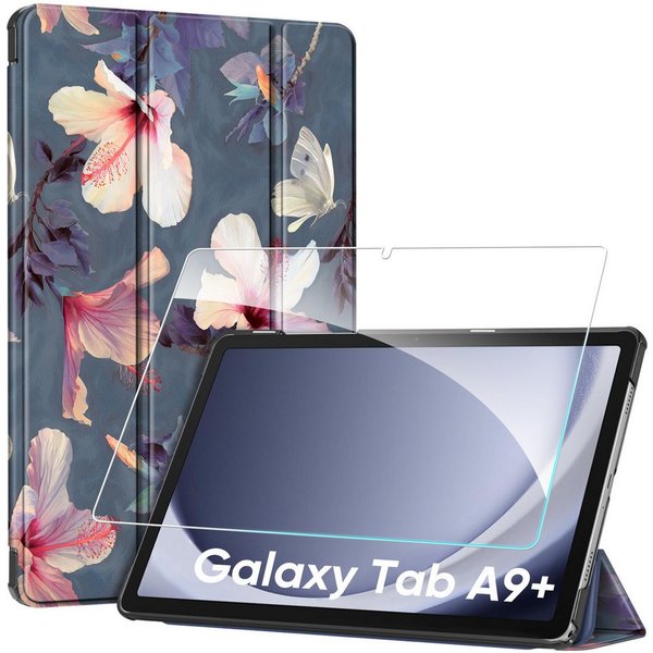 Fintie Tablet-Hülle für Samsung Galaxy Tab A11+ Plus 11" 2025 / Tab A9+ Plus 11 Zoll 2023 11 Zoll, mit Schutzfolie, Ultradünne Kunstleder Schutzhülle mit Standf