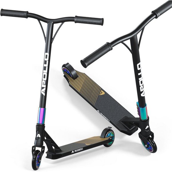 Apollo Stuntscooter Stunt Scooter Genesis X Pro - High End Stuntscooter, Profi Trick Roller mit 120mm Alu Core Wheels Kickscooter