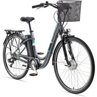 Telefunken E-Bike Cityrad Multitalent RC822, 7 Gang Shimano Tourney Schaltwerk, Kettenschaltung, Frontmotor, 531,3 Wh, (Beleuchtung, Straßenzulassung, ca. 100 k