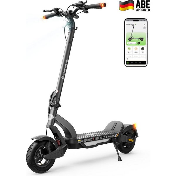 iSinwheel E-Scooter mit Straßenzulassung(ABE),APP,Faltbar E Roller, 20,00 km/h, (mit Kotflügeln)