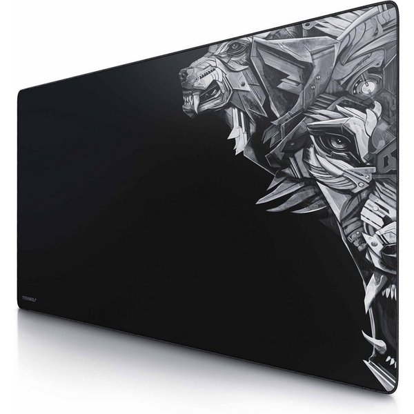 Titanwolf Gaming Mauspad XXXL Speed Mousepad 1200 x 600 x 3 mm, große Tischunterlage (1-St), rutschfest, abwaschbar, Geschwindigkeit & Präzision, Delta, Gaming
