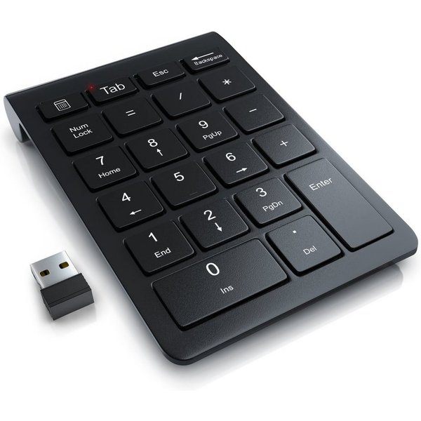 Aplic Numpad kabellos, 2,4 GHz Funk Wireless-Tastatur (Wireless Ziffernblock, Keypad mit 35 Tasten, 10 Multifunktionstasten)