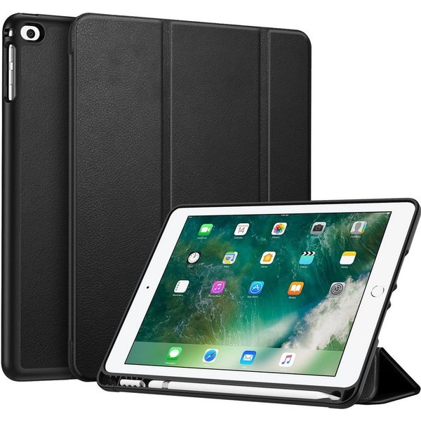 Fintie Tablet-Hülle für iPad 9.7 2018/2017 / iPad Air 2 2014 / iPad Air 2013, mit stifthalter und Soft TPU Rückseite Abdeckung, Auto Schlaf/Wach