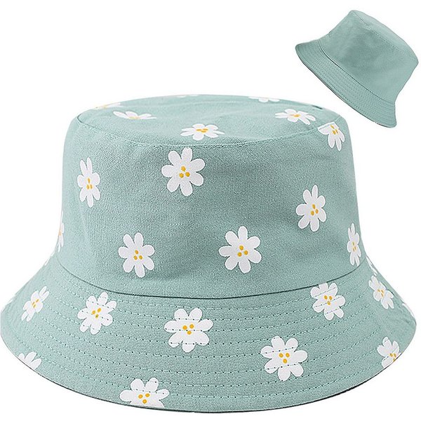 FOUORTUNATE-BEE Fischerhut Reversibel Fischerhut Anglerhut Sonnenhut Für Damen Mädchen 56-58cm